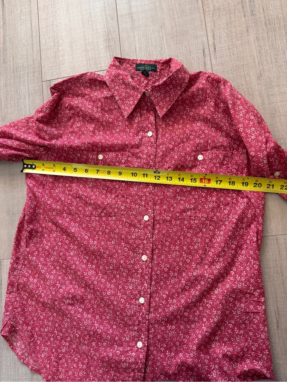 Ralph Lauren LRL Lauren Jeans Co Floral Button Up Shirt - Picture 7 of 9